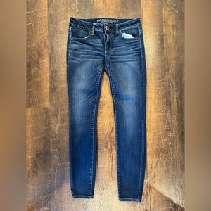 American Eagle Outfitters Dark Wash super low leggings